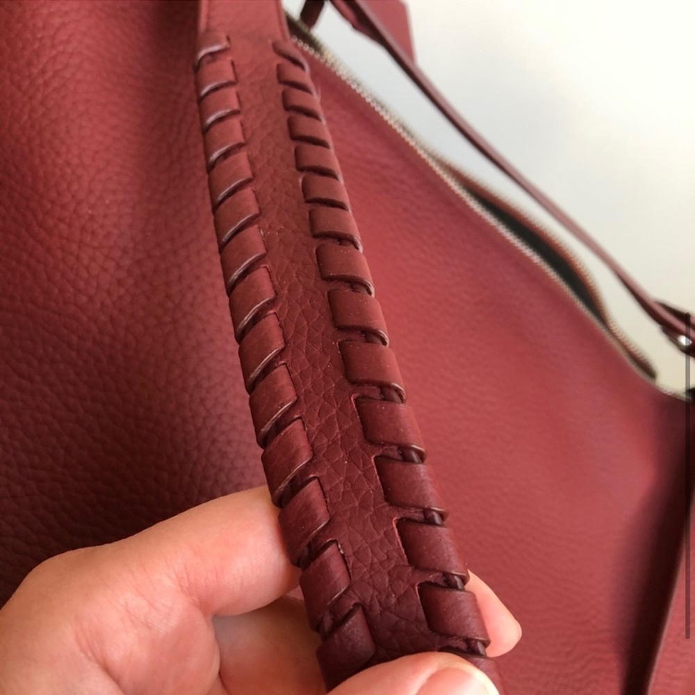 AllSaints Kita Backpack Berry Red Purse Bag - Picture 5 of 5